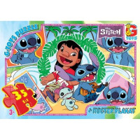 Детский пазл "Лило и Стич" SC611 постер, 35 элементов(SC611)