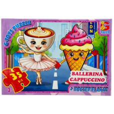 Детский пазл "Привет из Италии - Балерина-Капучино" ZC381 постер, 35 элементов(ZC381)