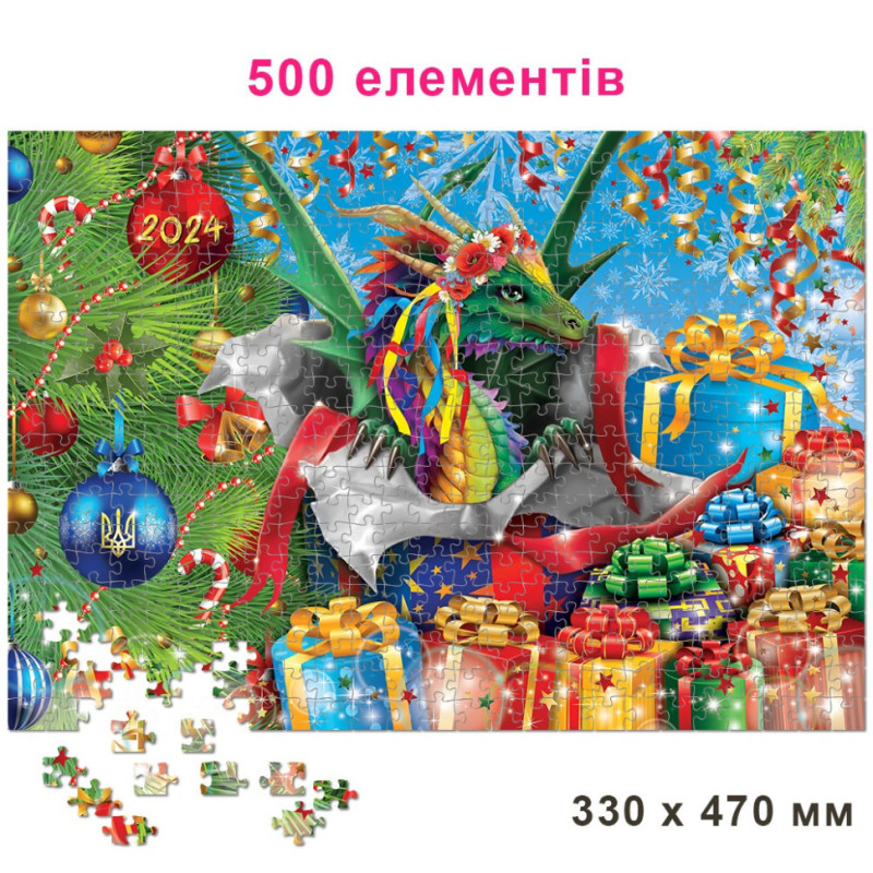 Детский пазл "Год Дракона" 84856, 500 элементов