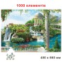 Пазл класичний "Вид з балкона на літні водоспади" 84870, 1000 елементів