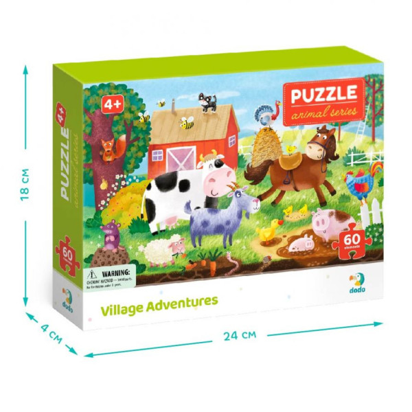 Детский пазл "Сельские приключения" 300377, 60 деталей(300377)