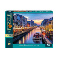 Пазл "Канал Навильо-Гранде" C1000-13-07, 1000 элементов(C1000-13-07)