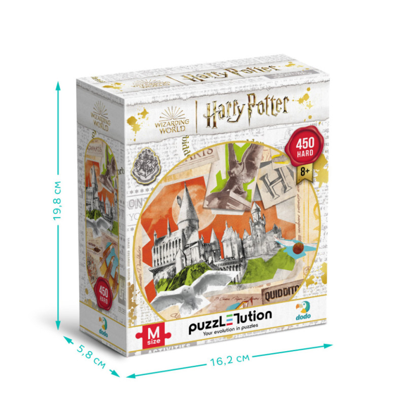 Пазл класичний "Harry Potter. Школа Хогвартс та поле для Квідича" 200503, 450 елементів