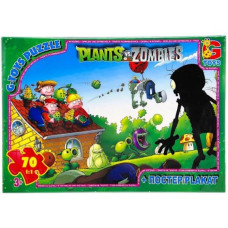 Детский пазл "Растения против Зомби" PVZ04 постер, 70 элементов(PVZ04)