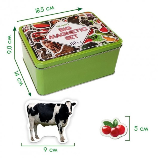 Набір магнітів Magdum Великий подарунковий набір 110 шт ML4031-63 EN (ML4031-63 EN)