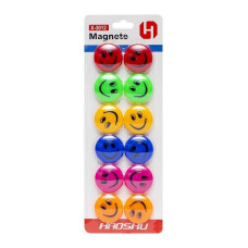 Магніт для дошки "Смайлик" COLOR-IT X-3012 діаметр 3 см (X-3012)
