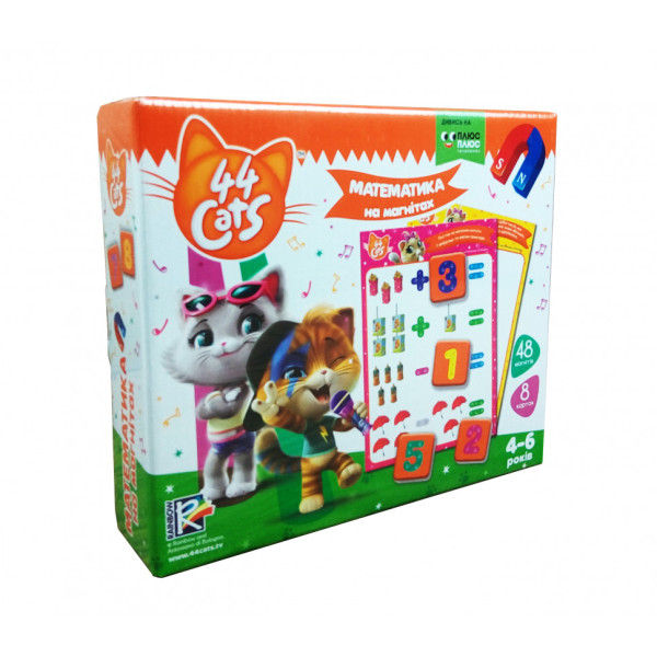 Математика на магнитах 44 Cats VT5411-08 на укр. языке