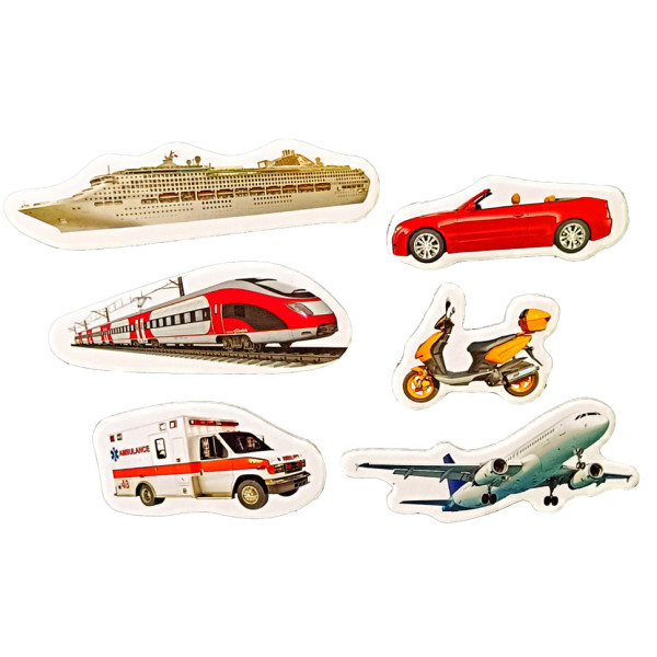 Дитячий набір магнітів "Транспорт" ML4032-28 в наборі 6 магнітів (ML4032-28)