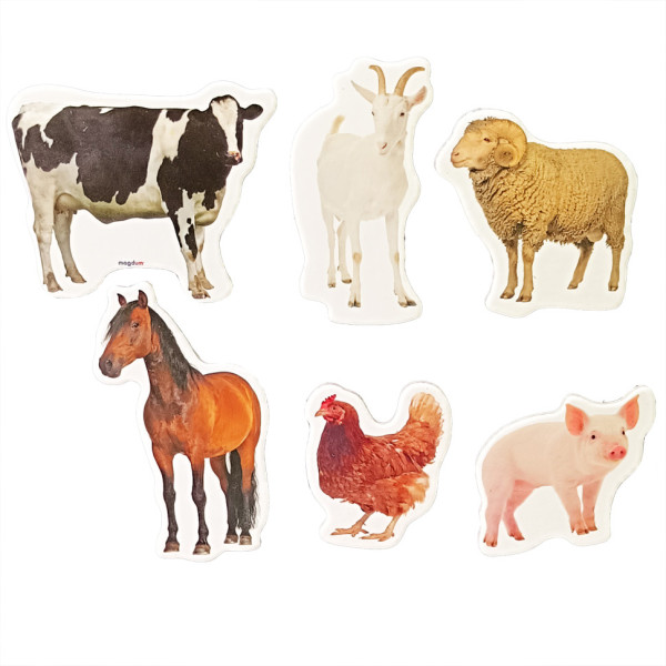 Дитячий набір магнітів "Тварини Ферма" ML4032-24 в наборі 6 магнітів (ML4032-24)