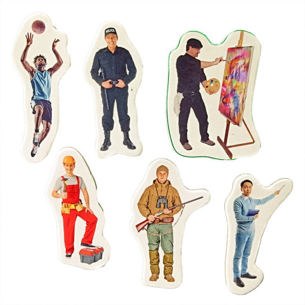 Дитячий набір магнітів "Професії" ML4032-29 в наборі 6 магнітів (ML4032-29)