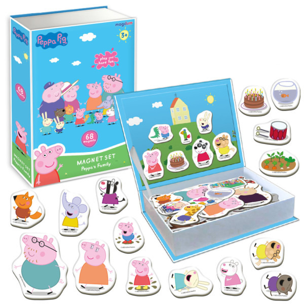 Набір магнітів "Магнітна історія Сім'я Пеппи" МЕ 5031-15, 68 магнітних деталей (МЕ 5031-15)