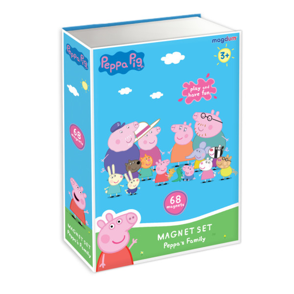 Набір магнітів "Магнітна історія Сім'я Пеппи" МЕ 5031-15, 68 магнітних деталей (МЕ 5031-15)
