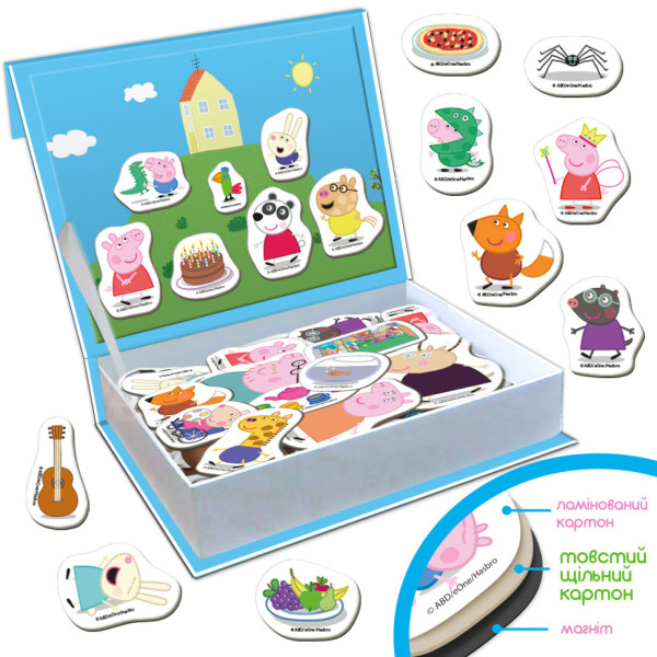 Набір магнітів "Магнітна історія Сім'я Пеппи" МЕ 5031-15, 68 магнітних деталей (МЕ 5031-15)