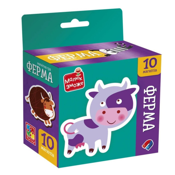 Дитячий набір магнітів "Ферма" VT3106-36, 10 магнітів (VT3106-36)