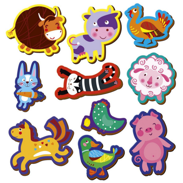 Дитячий набір магнітів "Ферма" VT3106-36, 10 магнітів (VT3106-36)