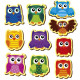 Дитячий набір магнітів "Кольорові совенята" VT3106-38, 10 магнітів (VT3106-38)