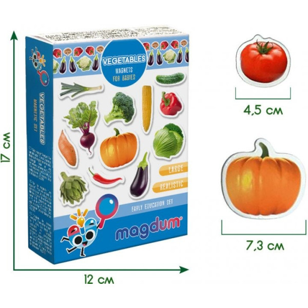 Набор магнитов Magdum "Овощи" ML4031-12 EN(ML4031-12 EN)