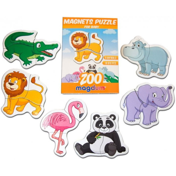 Магнітні пазли Magdum Зоо ML4031-18 EN (ML4031-18 EN)