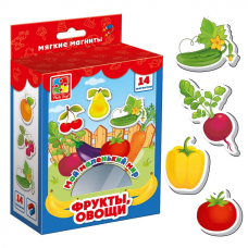 Гра для малюків "Овочі, фрукти" VT3106-03 на магнітах