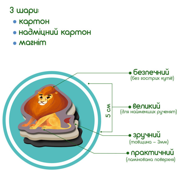 Набор магнитов Magdum "Зоо" 20шт ML4031-05 EN(ML4031-05 EN)