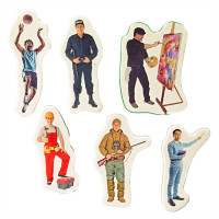 Детский набор магнитов "Профессии" ML4032-29 в наборе 6 магнитов(ML4032-29)