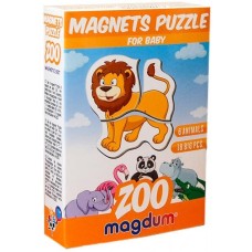 Магнітні пазли Magdum Зоо ML4031-18 EN