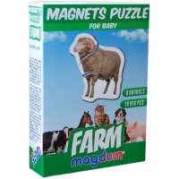 Магнитные пазлы Magdum  "Ферма" ML4031-19 EN