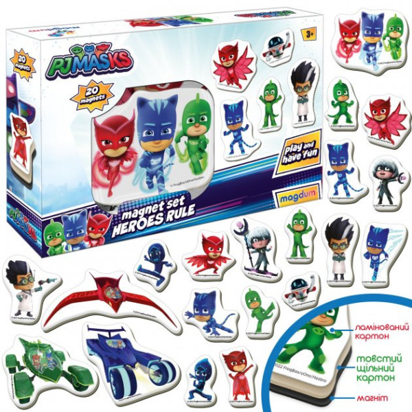 Набор магнитов "Герои в масках. Правила героев" Magdum МЕ 5031-32(МЕ 5031-32)