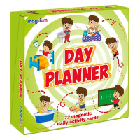 Дитячий розвиваючий набір магнітів "Розпорядок дня" ML4032-03, 72 магнітні фігурки (ML4032-03)