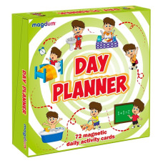 Детский развивающий набор магнитов "Распорядок дня" ML4032-03, 72 магнитные фигурки(ML4032-03)
