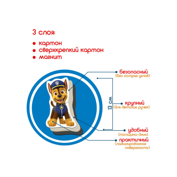 Детский набор магнитов Щенячий патруль "Лучшие друзья" Magdum ML4034-31