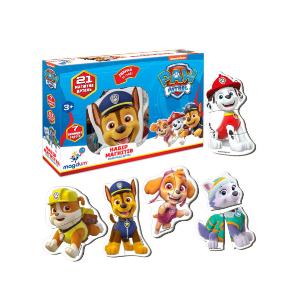 Детский набор магнитов Щенячий патруль "Лучшие друзья" Magdum ML4034-31