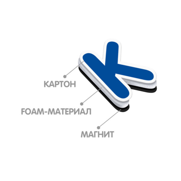 Азбука на магнитах "Академия развития" Vladi Toys VT5411-01 (рус)