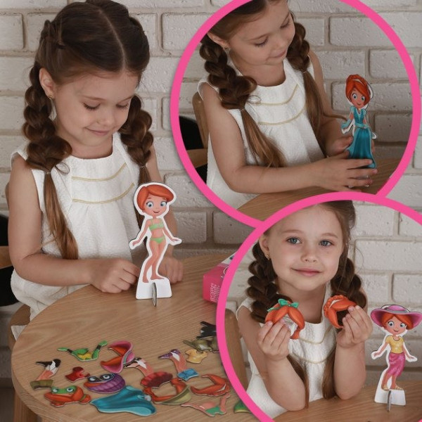 Набір магнітів Magdum "Лялька з одягом New look" ML4031-14 EN (ML4031-14 EN)