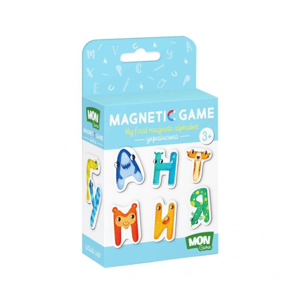 Детский набор магнитов "Магнитные буквы. Украинский" Mon Game 200211(200211)