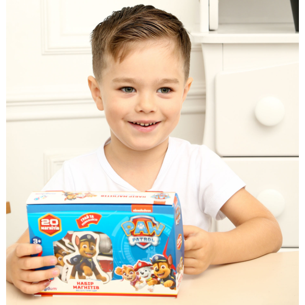Дитячий набір магнітів Щенячий патруль "Веселі пригоди" Magdum ML4034-01 20 шт (ML4034-01)