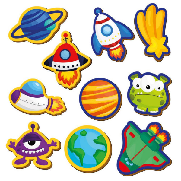 Дитячий набір магнітів "Космос" VT3106-34, 10 магнітів (VT3106-34)