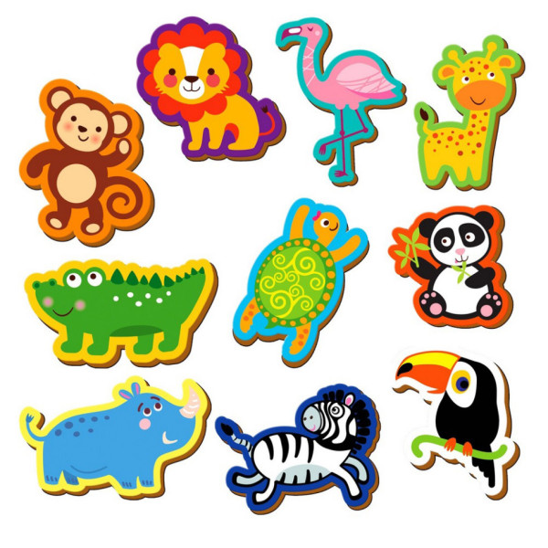 Дитячий набір магнітів "Зоопарк" VT3106-39, 10 магнітів (VT3106-39)