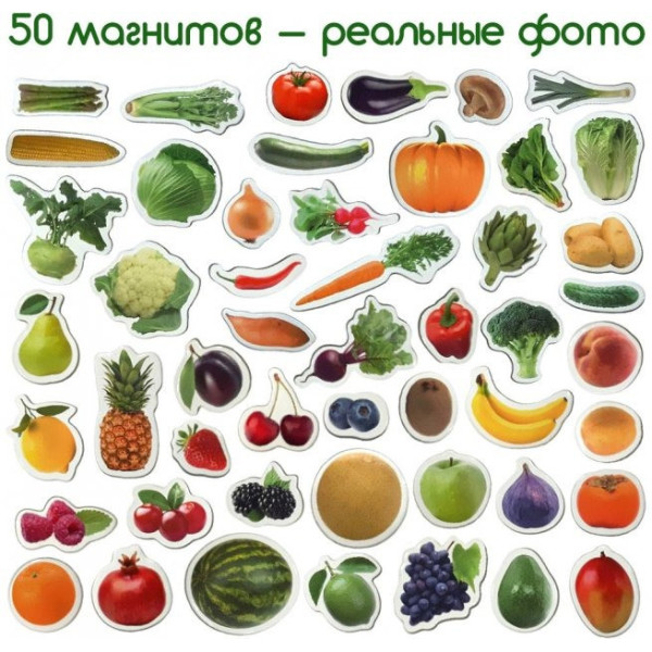 Набір магнітів Magdum "Фрукти і овочі" ML4031-15 EN (ML4031-15 EN)