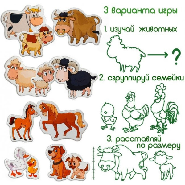 Набір магнітів Magdum Ферма сімейки ML4031-21 EN (ML4031-21 EN)