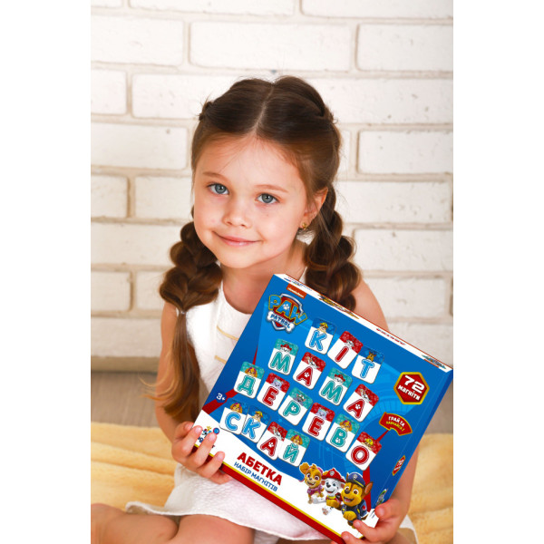 Дитячий набір магнітів Щенячий патруль "Абетка" Magdum ML4034-12 (ML4034-12)