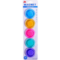 Магніт для дошки «Кольоровий» T-4005, 5 штук D4см (T-4005)