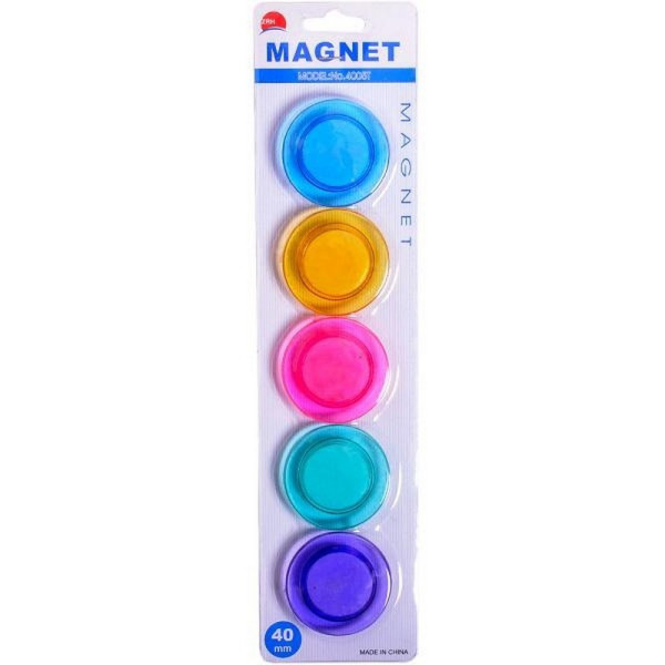 Магніт для дошки «Кольоровий» T-4005, 5 штук D4см (T-4005)