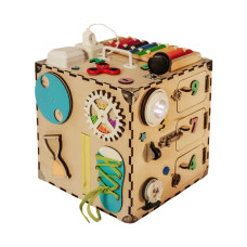 Розвиваюча іграшка Бізікуб Temple Group TG200126 30х30х30см Натуральний (TG200126)