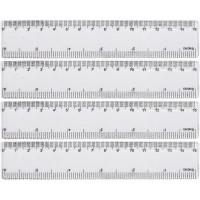 Лінійка прозора Bambi 8815 пластикова, 15 см (8815)