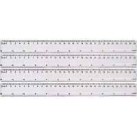 Лінійка прозора Bambi 8830, пластикова, 30 см (8830)