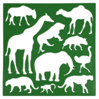Трафарет дитячий "Тварини дикі" AS-0256, К-9068м (AS-0256)