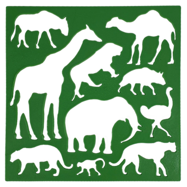 Трафарет дитячий "Тварини дикі" AS-0256, К-9068м (AS-0256)