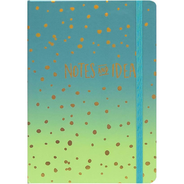 Блокнот на резинці 3783-17L 20,5 * 14 см 80л. тверда обкладинка, клітина