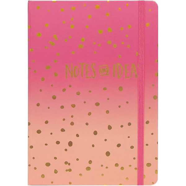 Блокнот на резинке 3783-17L 20,5*14 см 80л. твердый переплет, клетка                                  